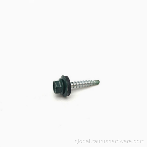 screws for metal studs Painted Color Head Hex Head Roof Self-Drilling Screws Supplier